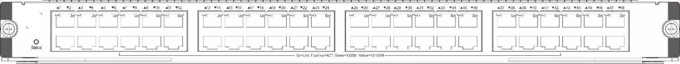 Чертёж производителя: QSW-M7600-48GT-FA
